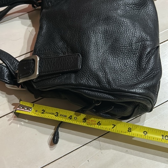 Cole Haan Black Pebble Leather Hobo Satchel Bag w/ duster bag - Picture 12 of 16